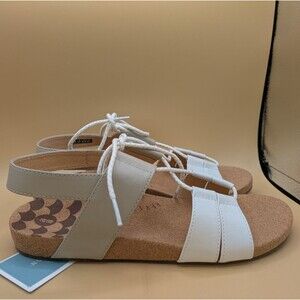 Revitalign Adele Orthotic Leather Lace Up Sandals Saddle 8B NIB